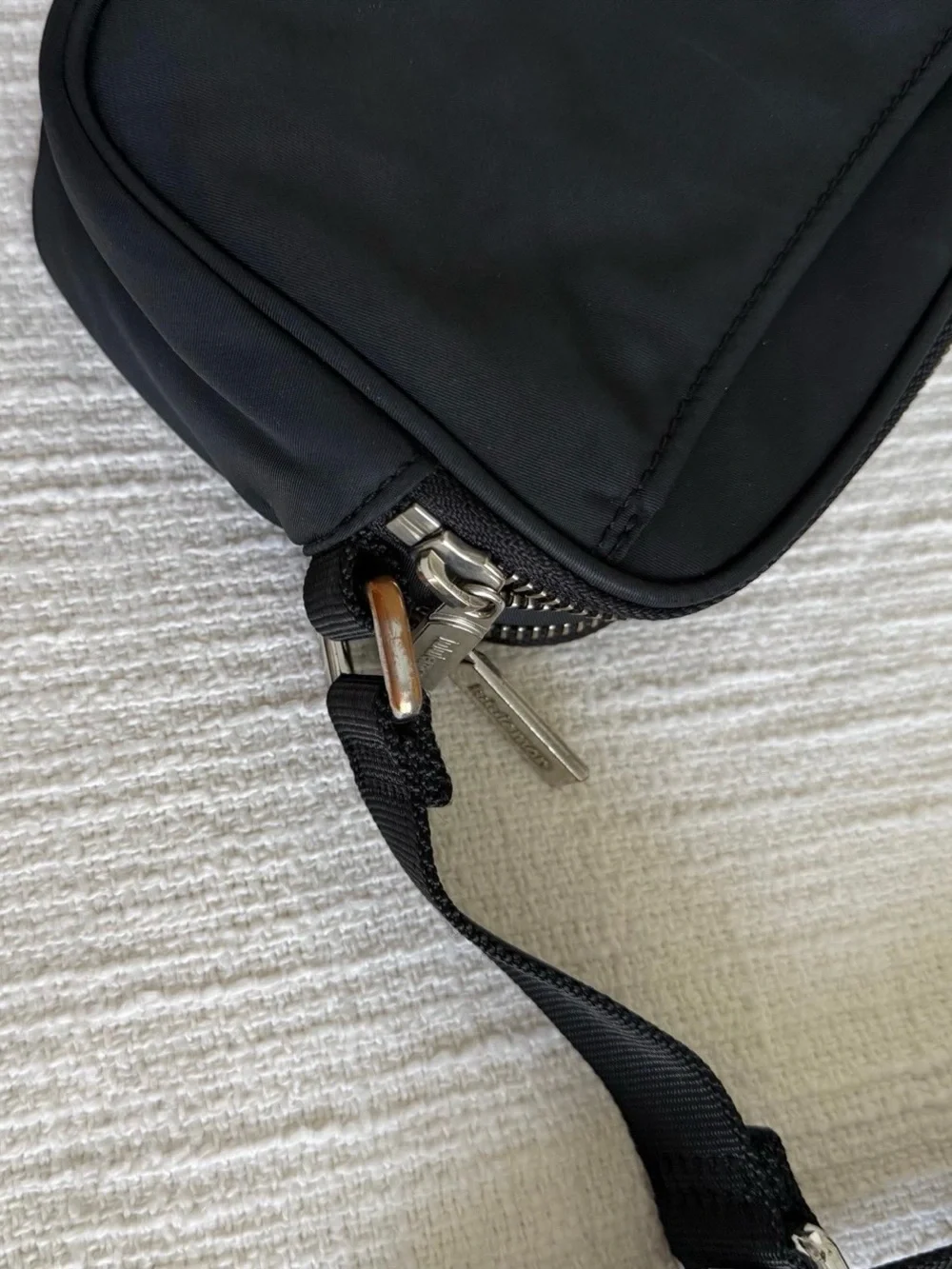 lululemon athletica Black Nylon Crossbody Bag
